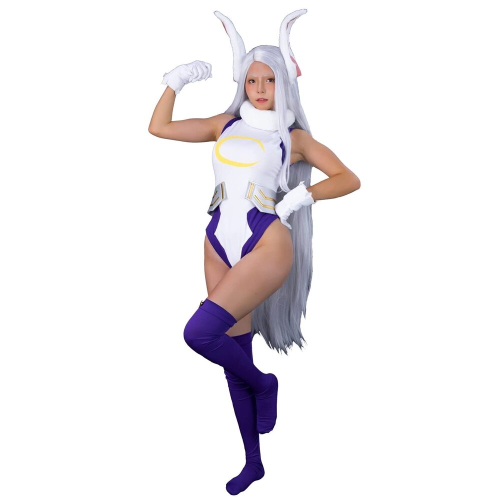 9447 Miruko Cosplay Costume BNHA MHA Rabbit Hero Mirko Bunny Bodysuit